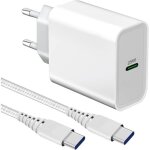 Chargeur rapide 25w avec cable usb c pour samsung a56 5g a36 a17 s24 s23 / s25 plus / s22 ultra / s21 ...