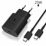 Chargeur rapide 25w - samsung - noir (c�ble inclus) - compatible samsung galaxy