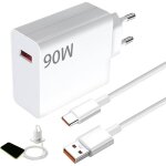 Chargeur rapide 90w pour xiaomi chargeur charge rapide 90w avec 6a c�ble usb c 2m prise turbo pour xiaomi ...