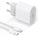 Chargeur rapide - apple - adaptateur secteur - 20w - usb c - compatible iphone et ipad