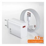 Chargeur rapide gan 67w usb - c ? chargeur secteur type - c 6a ultra rapide pour smartphone