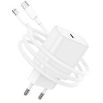 Chargeur rapide - apple - 20w - usb c - 2m cble - compatible iphone 14 / 13 / 12 / se / ipad pro