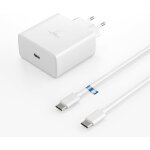 Super chargeur rapide usb c 45w pour samsung galaxy s24 s23 s22 s21 s20 + / ultra / plus / fe w23 w24 ...