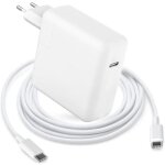 Chargeur rapide usb - c 96 w adaptateur secteur type - c pour macbook pro 16 / 15 / 14 / 13 pouces avec ...