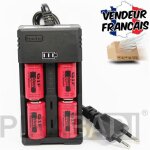 Chargeur rs - 93 + 2 piles accu rechargeable cr123a cr123 16340 3. 7v 2800mah 14
