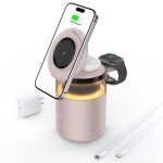 Chargeur sans fil - magsafe station de charge avec lumi�rehaut parleur - chargeur induction pour iphone ...