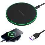 Chargeur sans fil induction 35w rapide compatible avec iphone 16 / 15 / 14 / 13 / 12 / 11 pro max pour ...