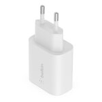 Chargeur secteur - belkin - usb - c - 25 w - pd pps - blanc