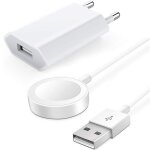 Chargeur secteur + câble de charge usb pour apple watch - booling - blanc - compatible avec tous les ... Chargeur secteur + câble de charge usb pour apple watch - booling - blanc - compatible avec tous les ...