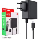 Chargeur pour switch console adaptateur secteur support le mode tv charge rapide avec cble de 1. 5m ...