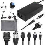 Chargeur trotinette electrique 42v / 36v 2a chargeur hoverboard universel chargeur de batterie avec 6 ...