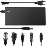 Chargeur trottinette electrique pour 42v 2a m365 hoverboard equip� de 6 connecteurs: dc5. 5 x2. 1 / dc5. ...