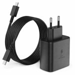 Chargeur ultra rapide 45w pour samsung + cable usb - c vers usb - c