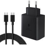 Chargeur ultra rapide usb - c 45 w pour samsung galaxy s25 s24 s23 s22 s21 s20 a16 a15 a14 a13 a12 a56 ...