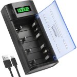Chargeur universel pour piles aa / aaa / c / d / 9v nimh / nicdavec �cran lcdfonction d�charge et 4 logements ...