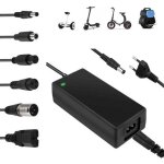 Chargeur universel v�lo �lectrique 42v 2a - alimentation 84w avec 6 adaptateurs - pour draisienne trottinette ...