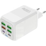 Chargeur usb c 150w multiport 6 ports (4 usb - a + 2 usb - c) station de charge rapide universelle adaptateur ...