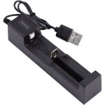 Chargeur de vatterie rechargeable usb 1 slot chargeur piles rechargeables chargeur universel pour batteries ...