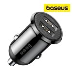 Chargeur de voiture - baseus - ccallp - 01 - 4. 8a - double usb - noir