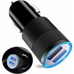 Chargeur de voiture - zgeer - quick charge 3. 0 - 2 ports usb - blanc - noir