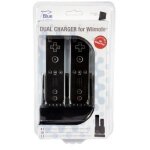 Chargeur - wii - double chargeur wii mote - noir - filaire - station de chargement