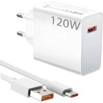 Chargeur pour xiaomi 120w chargeur rapide avec c�ble charge type c 1. 5 m pour xiaomi 14 ultra / 11t ...