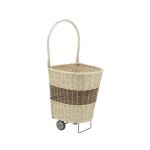 Chariot  bches en osier bicolore modle 1