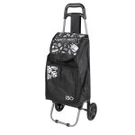 Chariot de courses 35 l - pochette isotherme 5l - roulettes standards - noir