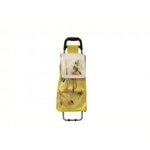 Chariot de course motifs legumes jaune sh1482 Chariot de course motifs legumes jaune sh1482
