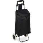 Chariot de courses - helloshop26 - pliable - sac amovible 28l - noir - 15 kg max