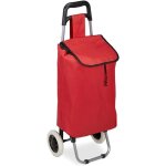 Chariot de courses - helloshop26 - pliable - sac amovible - 28 litres - rouge