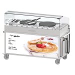 Chariot avec double crêpières 40 cm encastrées et accessoires - casselin Chariot avec double crêpières 40 cm encastrées et accessoires - casselin