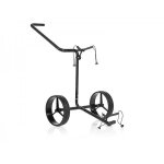 Chariot �lectrique 2 roues jucad carbon shine - noir brillant - 4 kg
