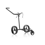 Chariot �lectrique 3 roues jucad carbon shine - noir brillant - ultra - l�ger