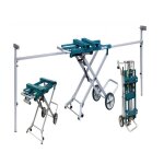 Chariot - tabli - makita - deawst05 - aluminium - 4 roues - compatible scies lh / ls