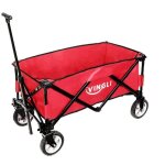 Chariot de jardin pliable - brouette - 90x48x96cm - rouge Chariot de jardin pliable - brouette - 90x48x96cm - rouge