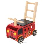 Chariot de jeu - bois - multi - fonctions - assise amovible - jeu de formes - 6 blocs inclus