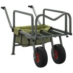 Chariot de pche - non spcifi - 2 roues - acier enduit de poudre - capacit 150 kg - vert