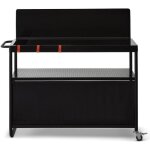 Desserte plancha infinite 100 ? brasero by favex ? plan de travail 100 cm ? 3 niveaux de rangement ? ...