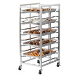 Chariot plaques p�tisserie ? fianao ? 10 niveaux ? inox robuste ? roulettes avec frein ? capacit� �lev�e ...