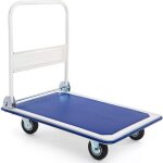 Chariot plateforme pliable de transport � 4 roues pour entrep�t de d�m�nagementcapacit� de charge 300 ...