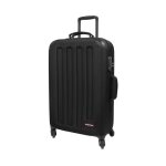 Chariot porte - bagages - eastpak - tranzshell medium - noir - coque rigide - 4 roulettes - cadenas tsa ...
