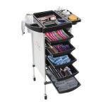 Chariot salon multifonctionnel 6 �tages - chariot de coiffure avec roues - trolley de materiel pour salon ...
