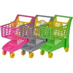 Un chariot supermarche - hauteur poignee 47cm - panier a roulettes - jouet imitation enfant - course ...