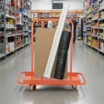 Chariot de transport pour plaques 1000kg : chariot � panneaux robuste pour placo et bois maniabilit� ...