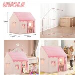 Charmante petite maison tente pour enfants 120 � 105 � 128 cm peut accueillir 3 � 4 petits amis rose ...