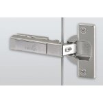 Charnires invisibles 110 - hettich - intermat 9943 - blanc - acier - large - a encastrer