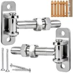 Charniere porte lourde 2pcs charni�res de portail m16 charniere inox reglable gond portail acier inoxydable ...