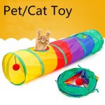 Le chat de tunnel danimal familier a imprim le jouet de tunnel de chaton crpu vert avec la boule jouez ...