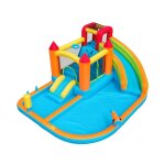 Ch�teau gonflable 5 en 1 enfants 3 - 10 ans toboggan basket trampoline piscine ballons eau oxford 364�315�239 ...